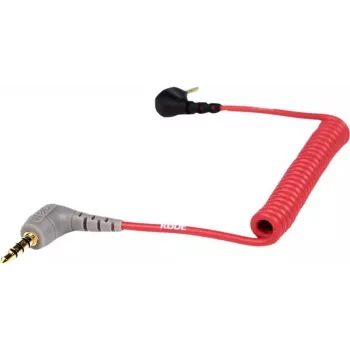 Rode SC7 Mikrofonikaabel - 3,5 mm TRS isane - 3,5 mm TRRS isane - 17 cm - varjestatud - punane