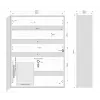 ROGER ME-5-S Seinale paigaldatav metallkarp juurdepääsukontrollisüsteemidele, IP54, helehall (RAL 7035)