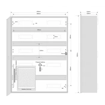 ROGER ME-5-S Seinale paigaldatav metallkarp juurdepääsukontrollisüsteemidele, IP54, helehall (RAL 7035)