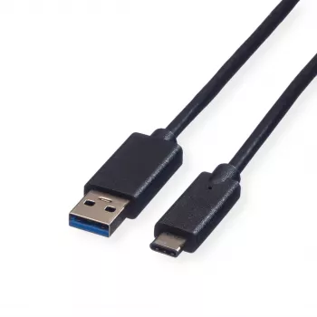 ROLINE GREEN USB 3.2 Gen 1 kaabel, USB A-C, ST/ST, must, 2 m (11.44.9012)