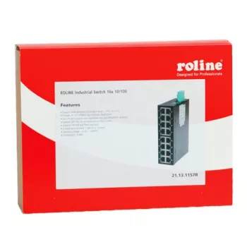 ROLINE Industrial Fast Ethernet Switch 5-pordiline 10/100Mbps haldamata DIN-liistule IP30