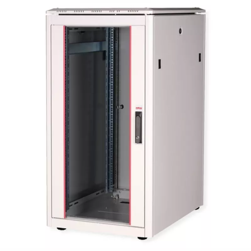 ROLINE Pro võrgukapp 22U 600x800mm klaasustega, helehall RAL 7035 26.21.0050