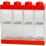 Room Copenhagen LEGO Minifiguuri Vitriin 8 Punane Läbipaistev