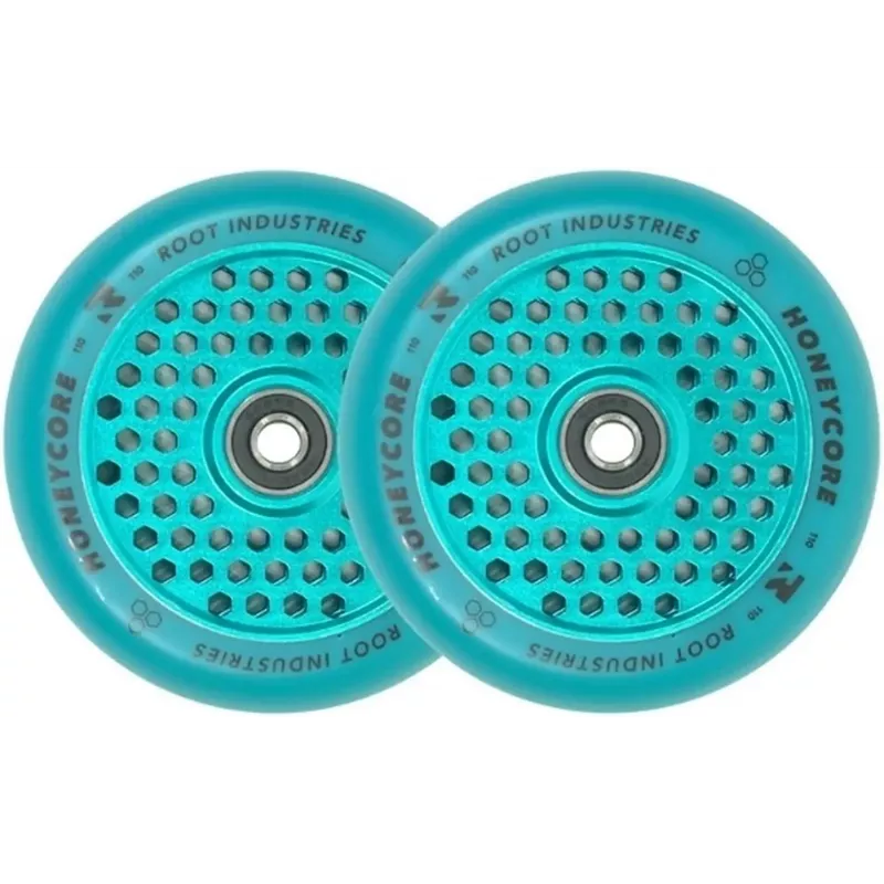 Root Industries Limited Edition Honeycore Wheels 110mm Blue/Yellow