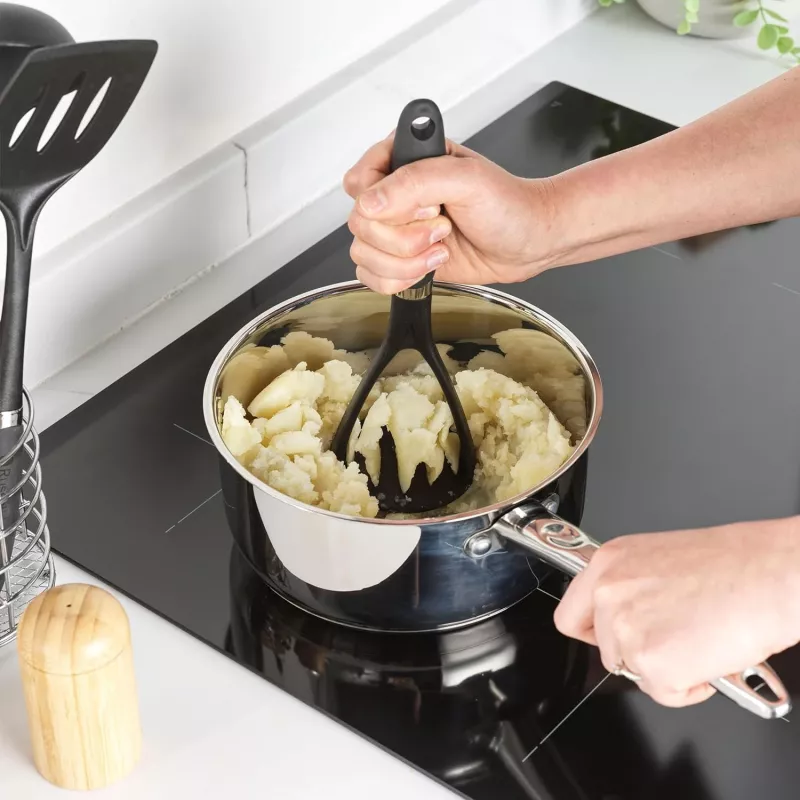 Russell Hobbs RH03026EU7 5-osaline köögiriistade komplekt pöörleva alusega, must ja hõbedane