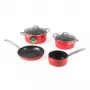 Russell Hobbs RH03821 Riviera 4-osaline potikomplekt, punane