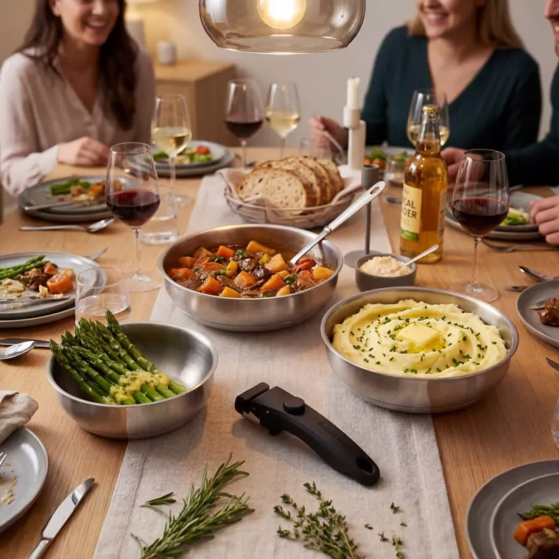 Russell Hobbs RH04033 Roostevabast terasest 4-osaline Smart Clip praepannide komplekt
