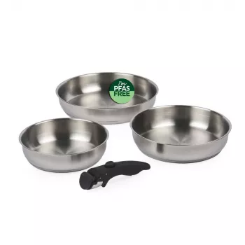 Russell Hobbs RH04033 Roostevabast terasest 4-osaline Smart Clip praepannide komplekt