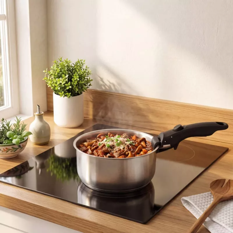 Russell Hobbs RH04034 roostevabast terasest 4-osaline Smart Clip kastrulikomplekt
