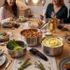 Russell Hobbs RH04034 roostevabast terasest 4-osaline Smart Clip kastrulikomplekt