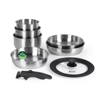 Russell Hobbs RH04041 Roostevabast terasest 8-osaline Smart Clip potikomplekt