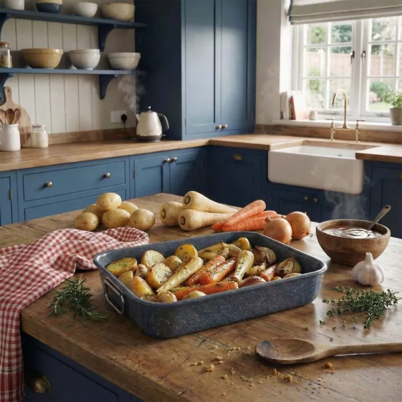 Russell Hobbs RH04097 Nightfall Stone praadimisvorm restiga - hall, süsinikteras, 38 cm