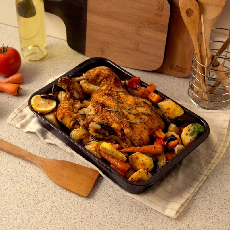 Russell Hobbs Romano 36cm Ristkülikukujuline Praadimisvorm - Süsinikteras, Mittekleepuv, Söehall