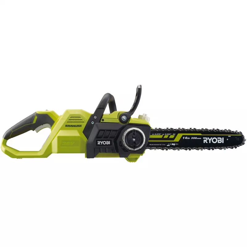 RYOBI MAX POWER juhtmeta kettsaag RY36CSX35A-0, 36V (Roheline/Must, ainult seade)
