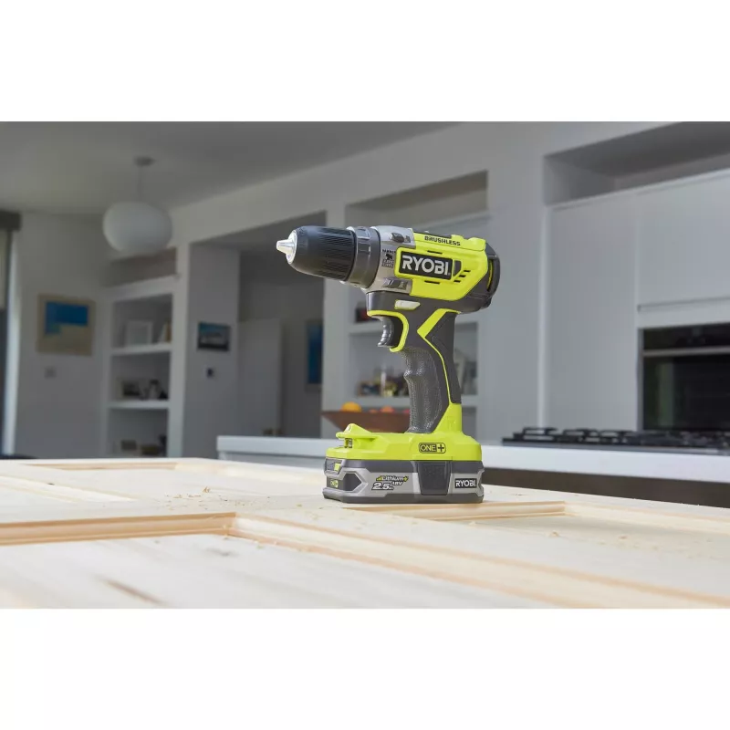 RYOBI ONE+ Juhtmeta Löökpuur R18PD5-220S, 18V (Roheline/Must, 2x 2.0Ah Li-Ion Akud)