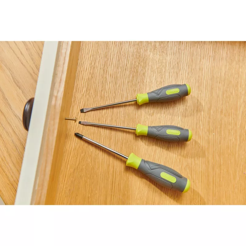 RYOBI RSD1PH2S 3-osaline kruvikeerajate komplekt (roheline/hall, PH2, SL5.5, SL4)