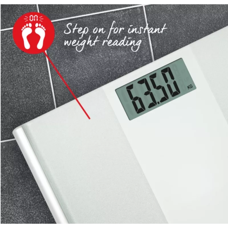 Salter 9009 WFEU12 Ultimate Accuracy Electronic Bathroom Scales, White