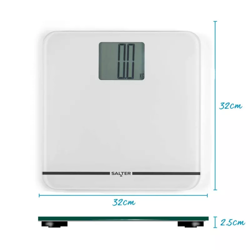 Salter 9075 WFEU12 Max elektrooniline vannitoakaal, valge