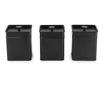 Salter BW124571EU7 Kuro 3-osaline purgisari - must, bambuskaanega õhukindel hoiustamine