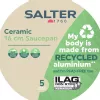 Salter BW12877AS Cosmos keraamiline mittekleepuv 16 cm kastrul, must välispind, kreemjas sisepind, induktsiooniga ühilduv