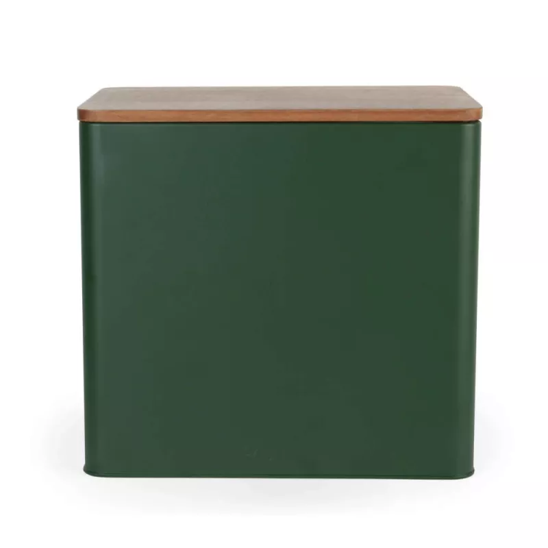 Salter BW12899G Toronto Bread Bin, Green/Wooden
