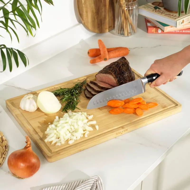 Salter BW14109 Simple Prep Bamboo Chopping Board 45 x 30 cm