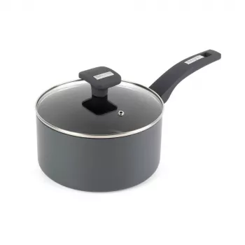 Salter BW14720 Alto 20cm kastrul - sepistatud alumiinium, mittenakkuv, induktsiooniga ühilduv, must