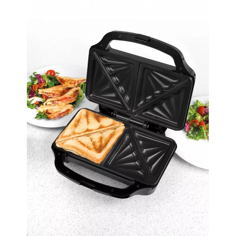 Salter EK2017TFVDE Deep Fill Sandwich Maker 900W Must/Hõbe