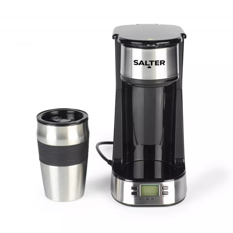 Salter EK2732FVDE Digitaalne Kohvimasin - 1,5L, 12 tassi, must ja hõbedane