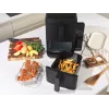 Salter EK6642VDE VertiCook Ultra Vertikaalne Tervisegrill ja Õhufritüür, 1500 W, Must & Hõbedane