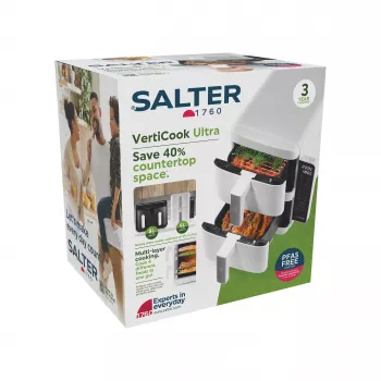 Salter EK6642WHTVDE VertiCook Ultra Air Fryer Oven 11L 1800W Valge