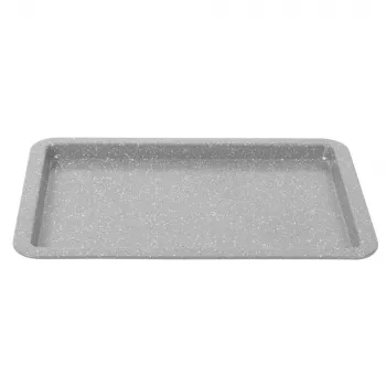 Salter Marblestone 37cm Küpsetusplaat - Mittestickav süsinikteras, hall marmorkiviefekt