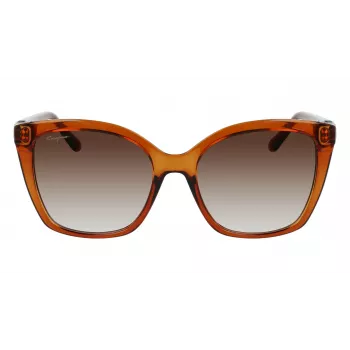 Salvatore Ferragamo SF1026S-261 Naiste Kassiprilli Päikeseprillid Havana Pruun Gradient 54mm