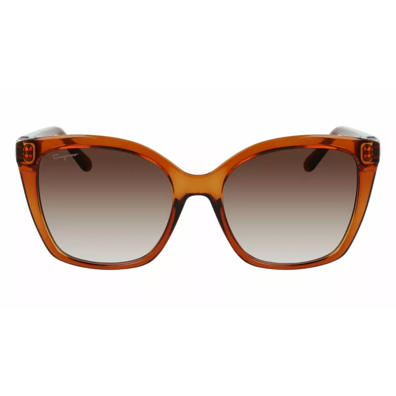Salvatore Ferragamo SF1026S-261 Naiste Kassiprilli Päikeseprillid Havana Pruun Gradient 54mm