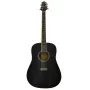 Samick D-4 TBK akustiline kitarr - Dreadnought, kuuselaud, trans must