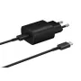 Samsung 25W USB-C Super Fast laadija seinakomplekt USB-C–USB-C kaabliga (1m) – must