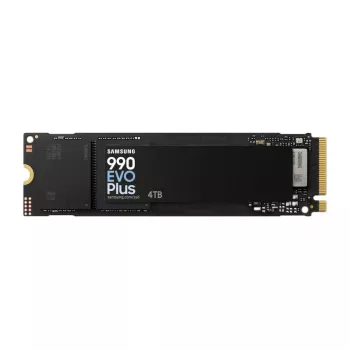 Samsung 990 EVO Plus 4TB M.2 PCIe 4.0 NVMe SSD, 7150 MB/s lugemine, 6900 MB/s kirjutamine, 1.35M IOPS, must