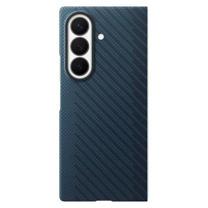Samsung Carbon Magnet ümbris Galaxy Fold 8 Ultra jaoks, mereväesinine