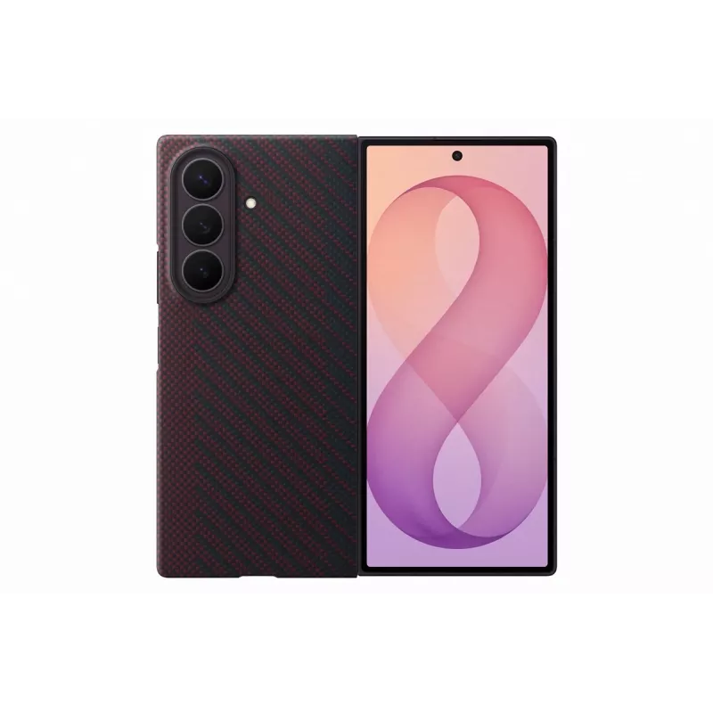 Samsung Carbon Magnet ümbris Galaxy Z Fold 8 Ultra jaoks - punane (EF-KF976SREGWW)
