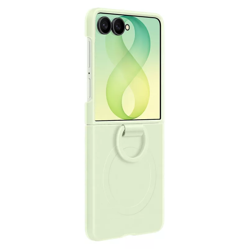 Samsung EF-EF776CGEGWW Silikoonist rõngasmagnetiga kate Galaxy Z Flip8 jaoks, roheline