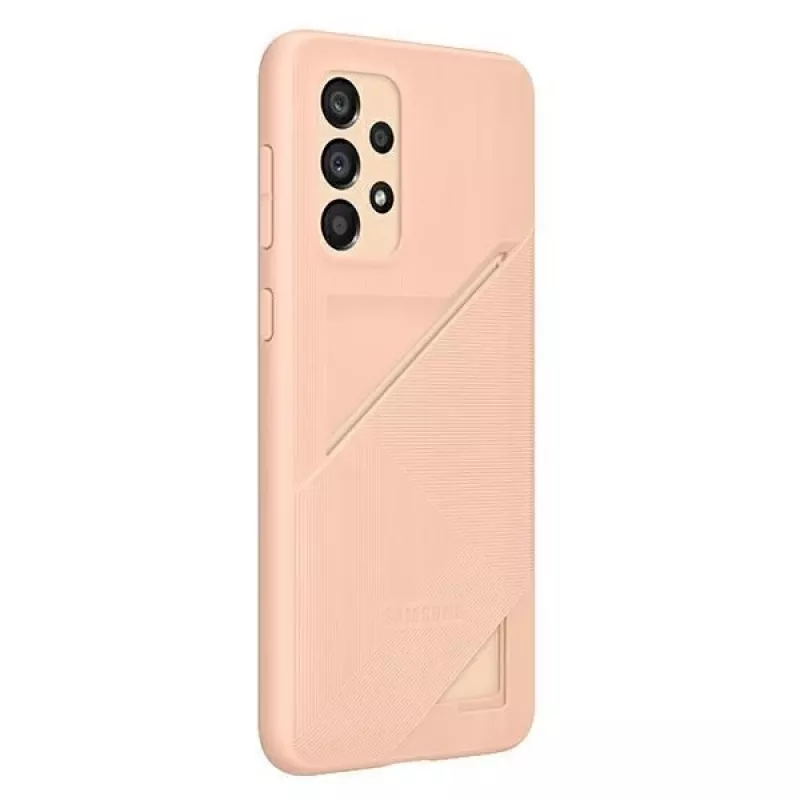 Samsung EF-OA336TPEGWW Kaardipesaga tagakaas Galaxy A33 5G jaoks, Virsikuvärv