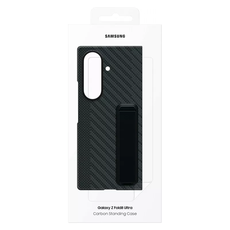 Samsung EF-XF976SBEGWW Carbon Standing Case Galaxy Z Fold8 Ultra jaoks - Must, S Pen pesa, tugijalg