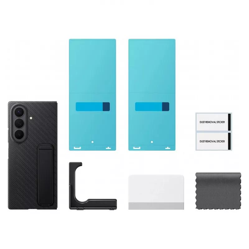 Samsung EF-XF976SBEGWW Carbon Standing Case Galaxy Z Fold8 Ultra jaoks - Must, S Pen pesa, tugijalg