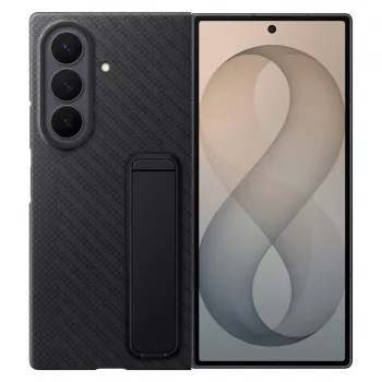 Samsung EF-XF976SBEGWW Carbon Standing Case Galaxy Z Fold8 Ultra jaoks - Must, S Pen pesa, tugijalg