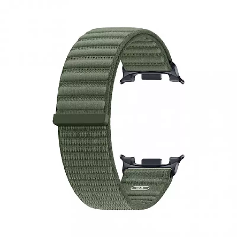 Samsung kangasrihm (M/L) Galaxy Watch9 & Watch8 jaoks - oliivivärvi kootud nailonist nutikella rihm