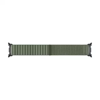 Samsung kangasrihm (M/L) Galaxy Watch9 & Watch8 jaoks - oliivivärvi kootud nailonist nutikella rihm