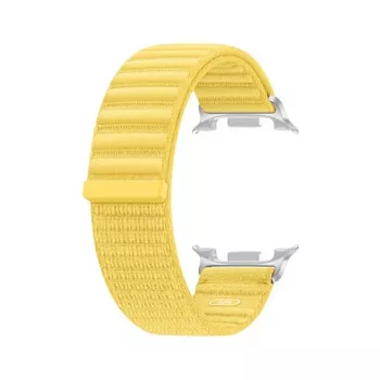 Samsung riidest rihm (S/M) Galaxy Watch9 (Watch8) jaoks – kollane nailonrihm