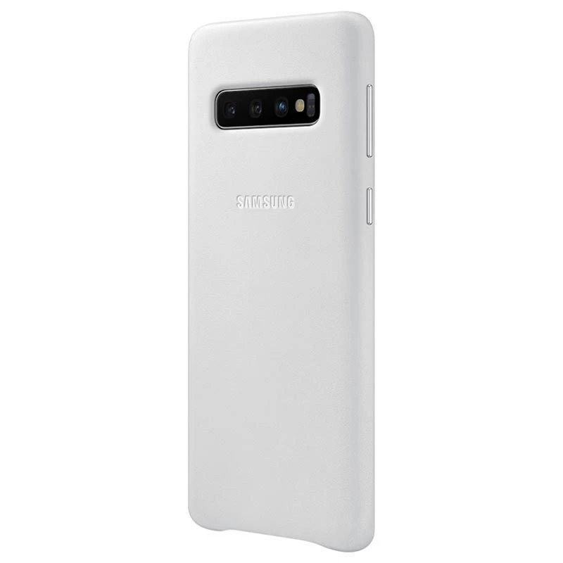 Samsung Galaxy S10 nahkkate valge