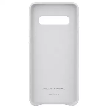 Samsung Galaxy S10 nahkkate valge