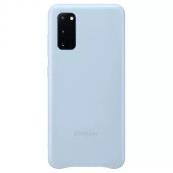 Samsung Galaxy S20 Leather Cover Case Blue